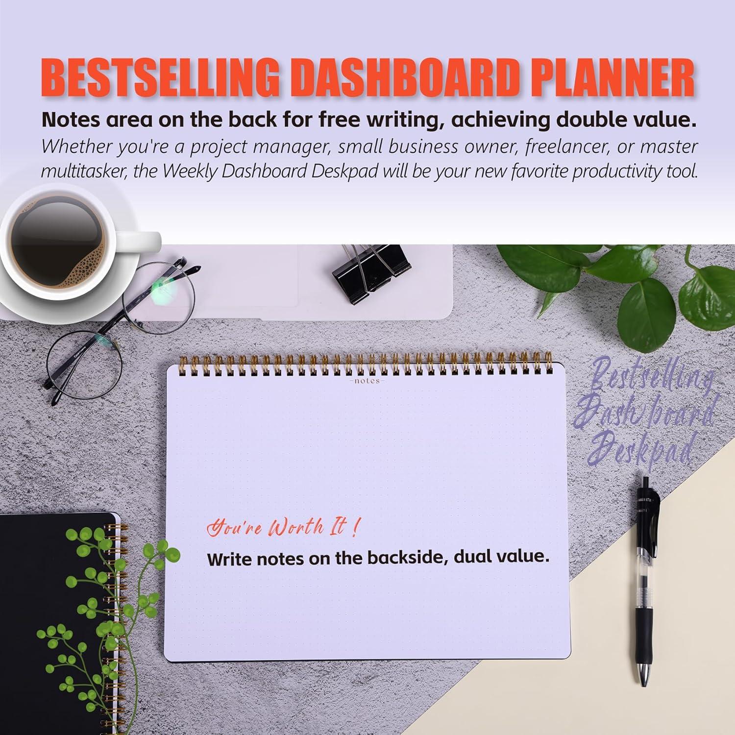 Planificador Semanal ZERONE CENTRE 54 Hojas A4 Negro