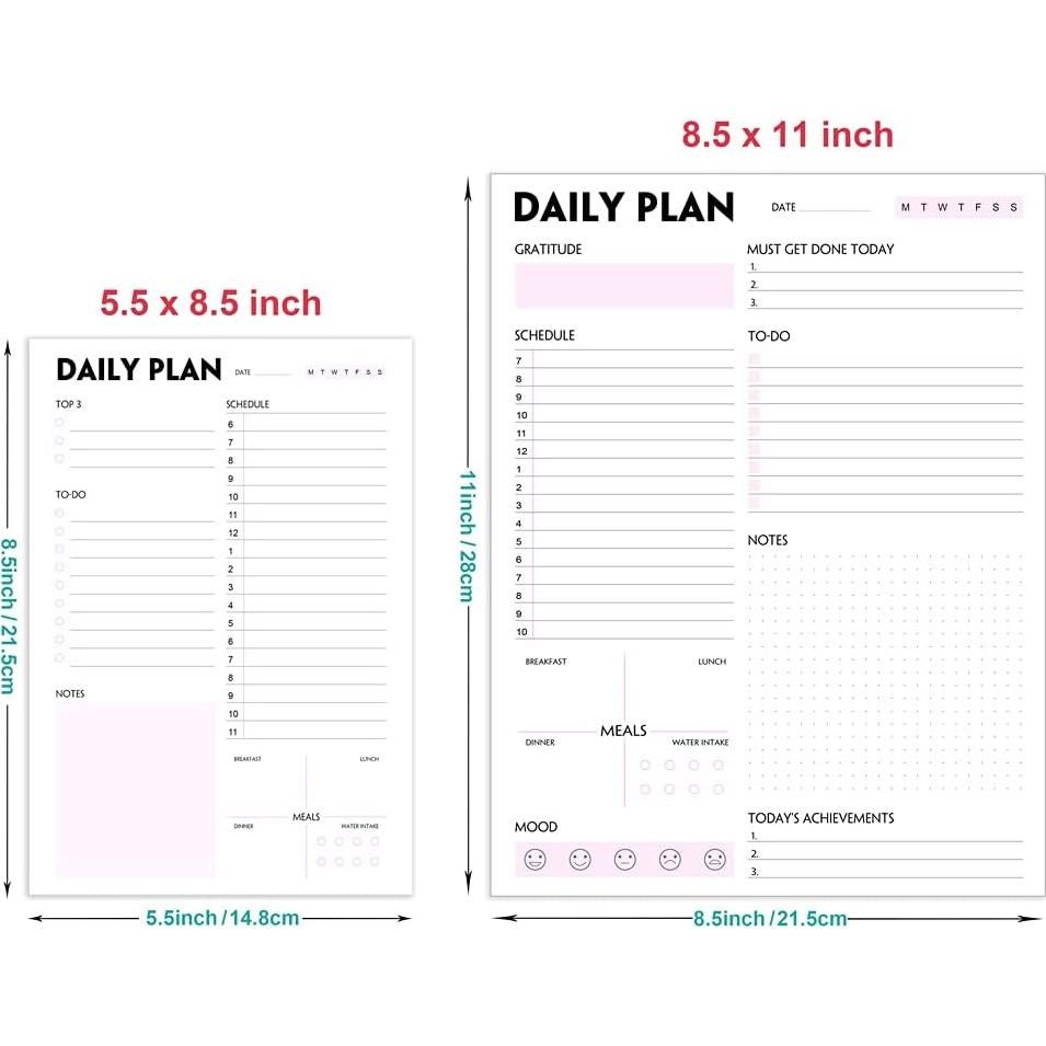 Bloc de Notas Diario Nokingo A4 Rosa 50 Hojas Desprendibles