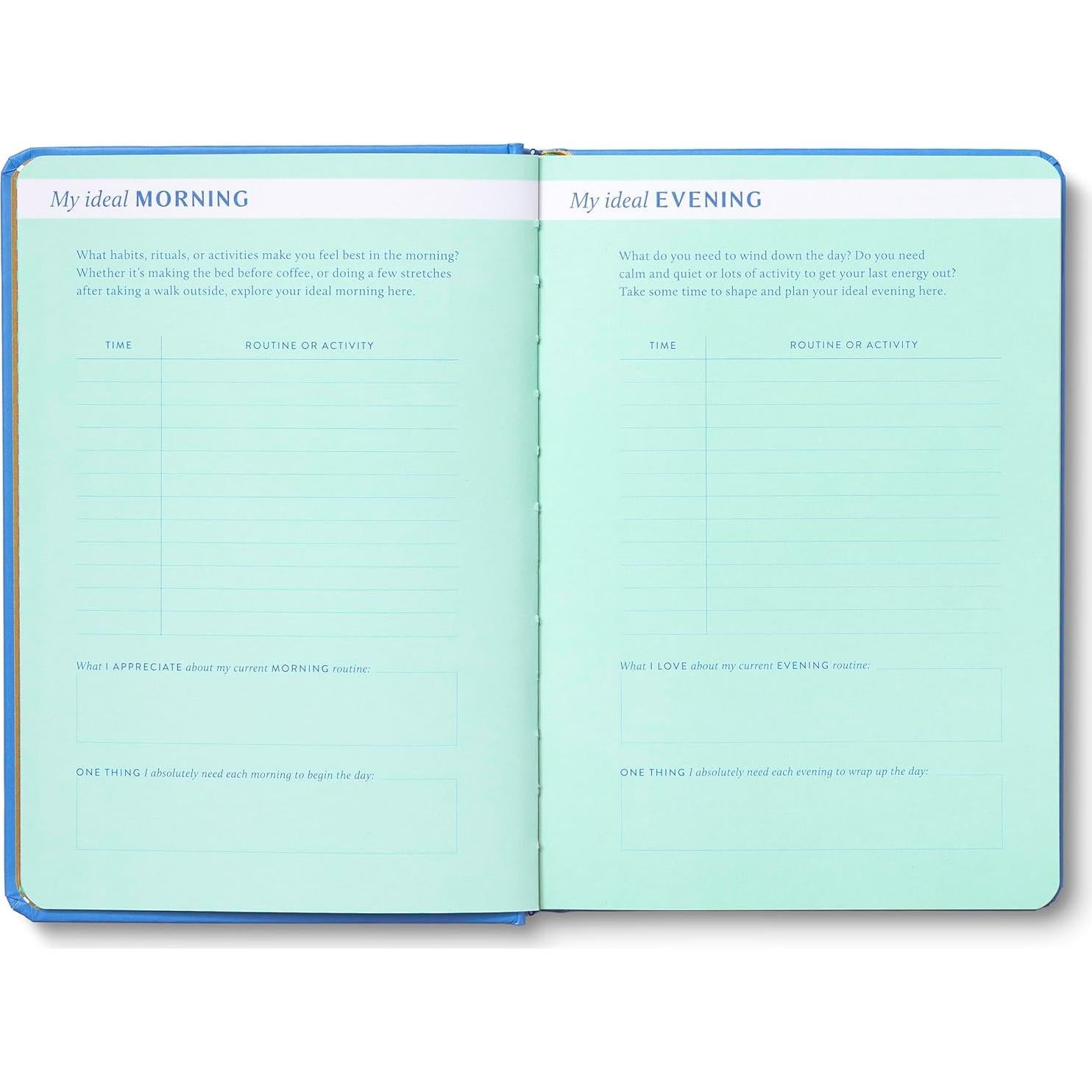 Planificador Diario No Datado Compendium 192 Páginas Azul 21x14.6 cm