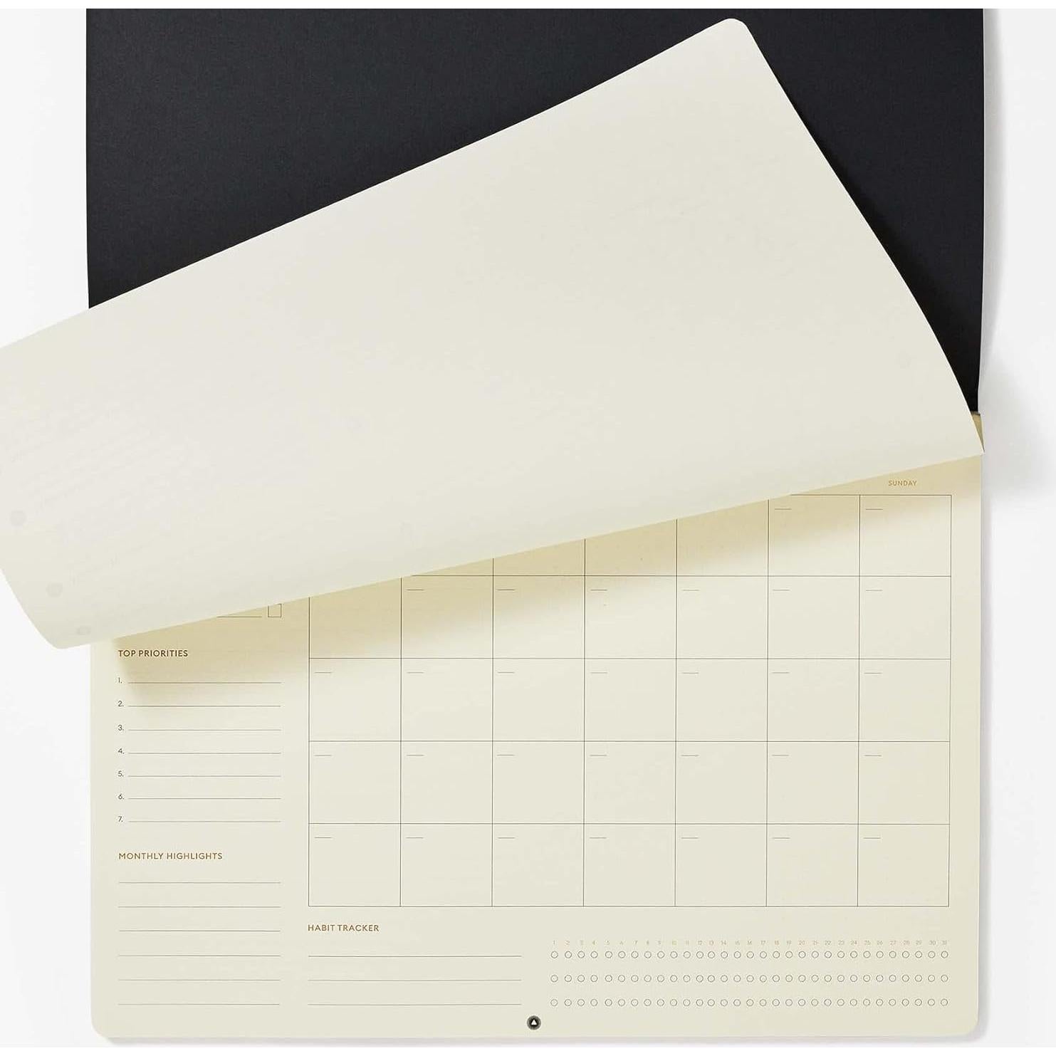 Almohadilla de Escritorio Mensual Intelligent Change A4 Negra