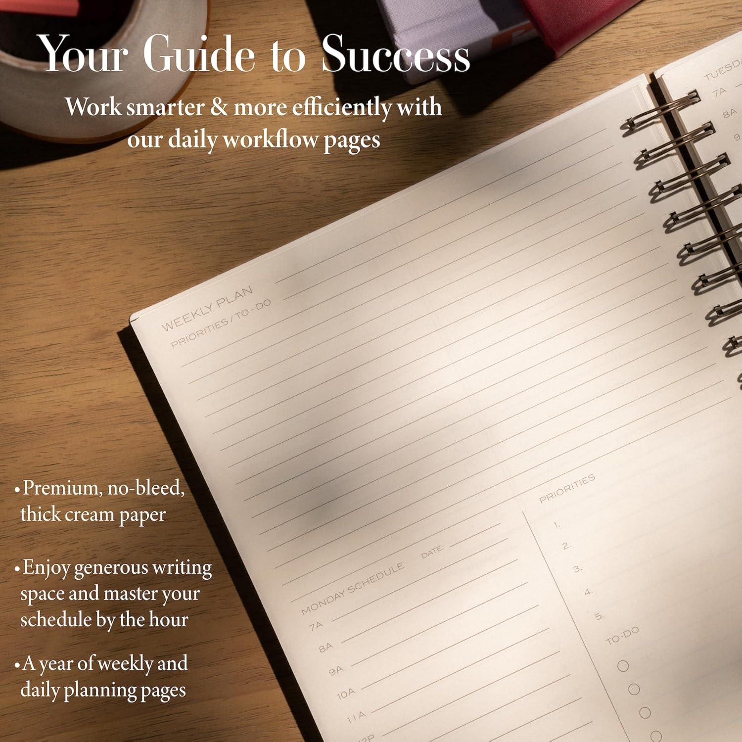 Planificador Anual Anecdote 2026 A4 Mostaza Espiral