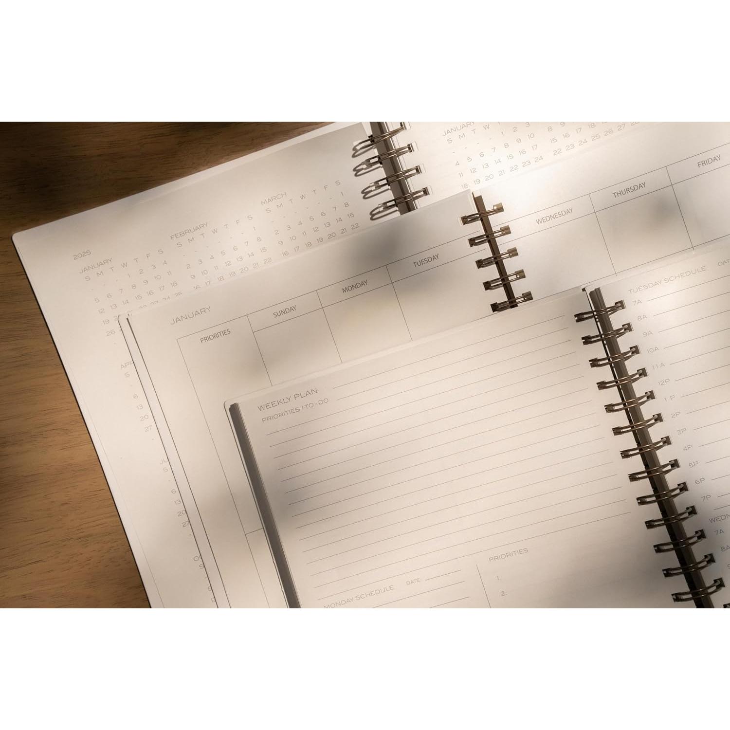 Planificador Anual Anecdote 2026 A4 Mostaza Espiral