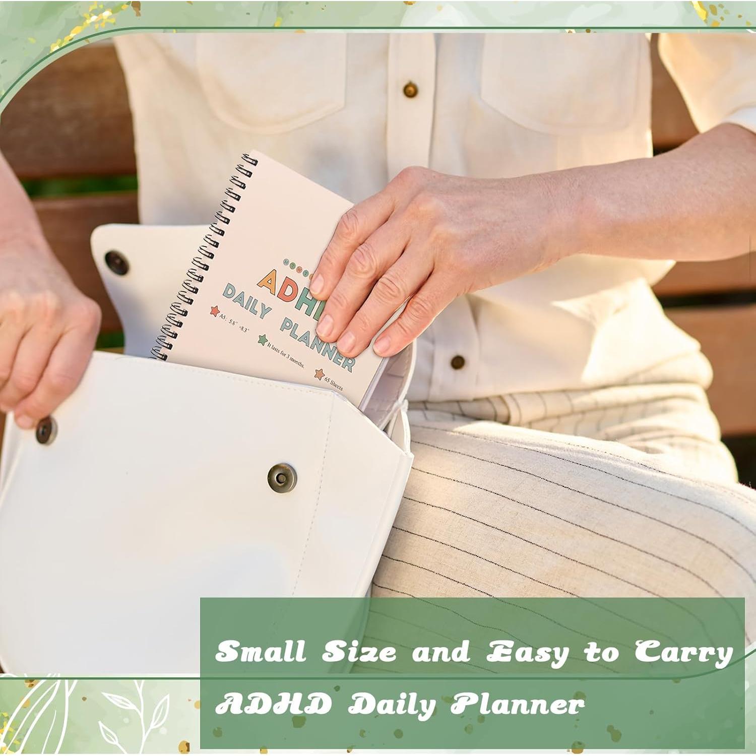 Planificador Diario ADHD OKWUYiK 130 Páginas A5 Negro