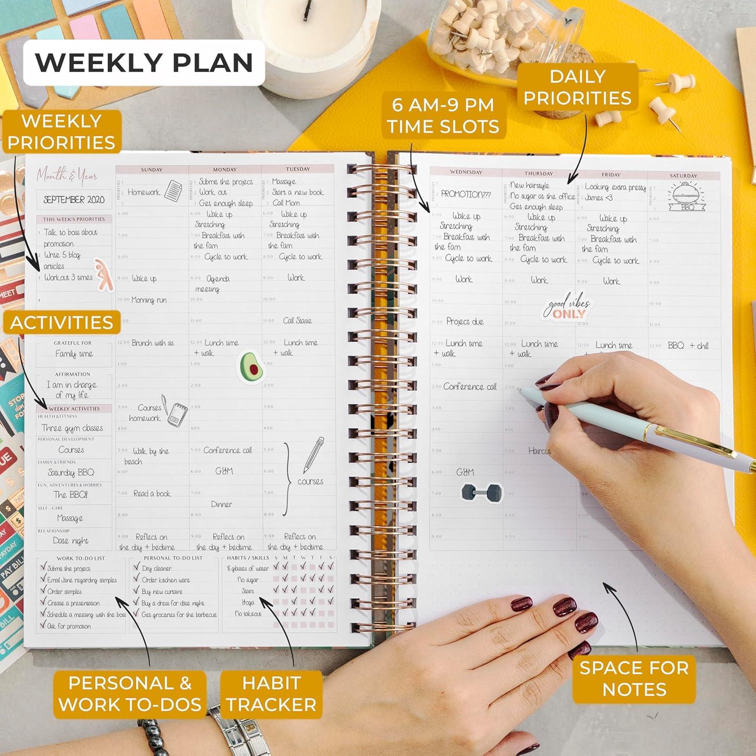 Planificador Grande Premium PLANBERRY 20.3x26.4 cm Terracota