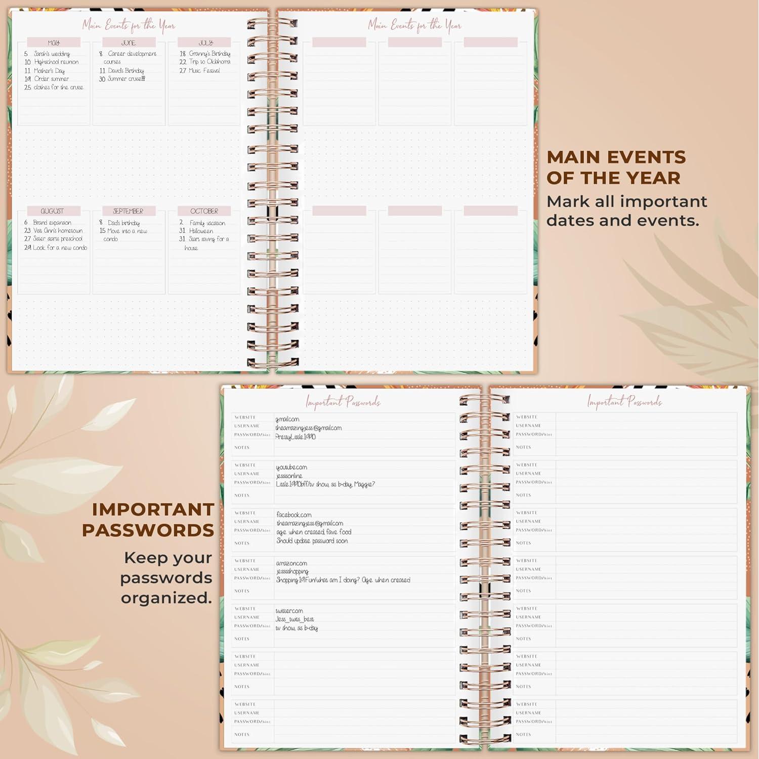 Planificador Grande Premium PLANBERRY 20.3x26.4 cm Terracota