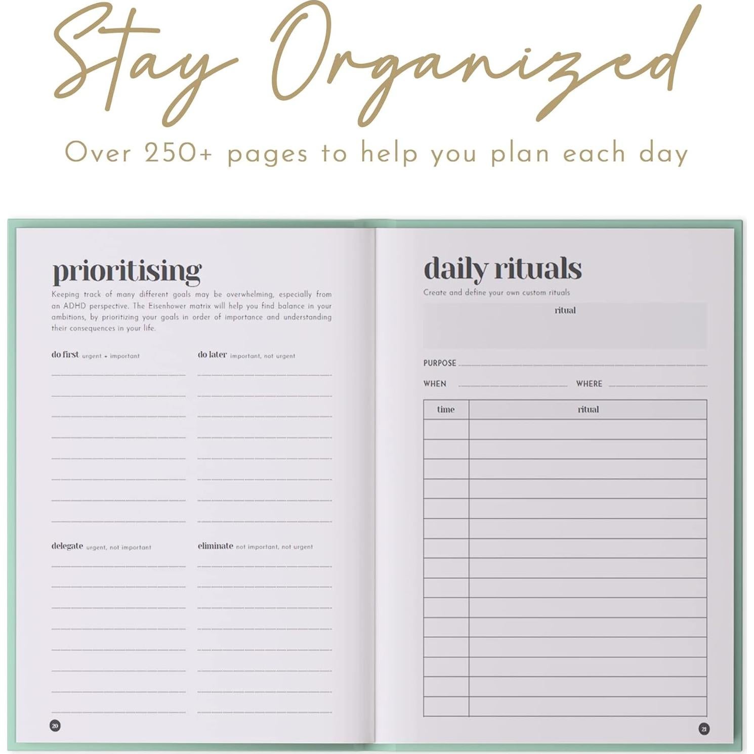 Planificador de Enfoque A5 Epic Self para Adultos con TDAH