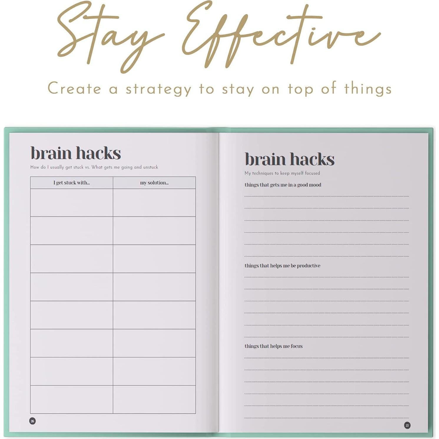 Planificador de Enfoque A5 Epic Self para Adultos con TDAH