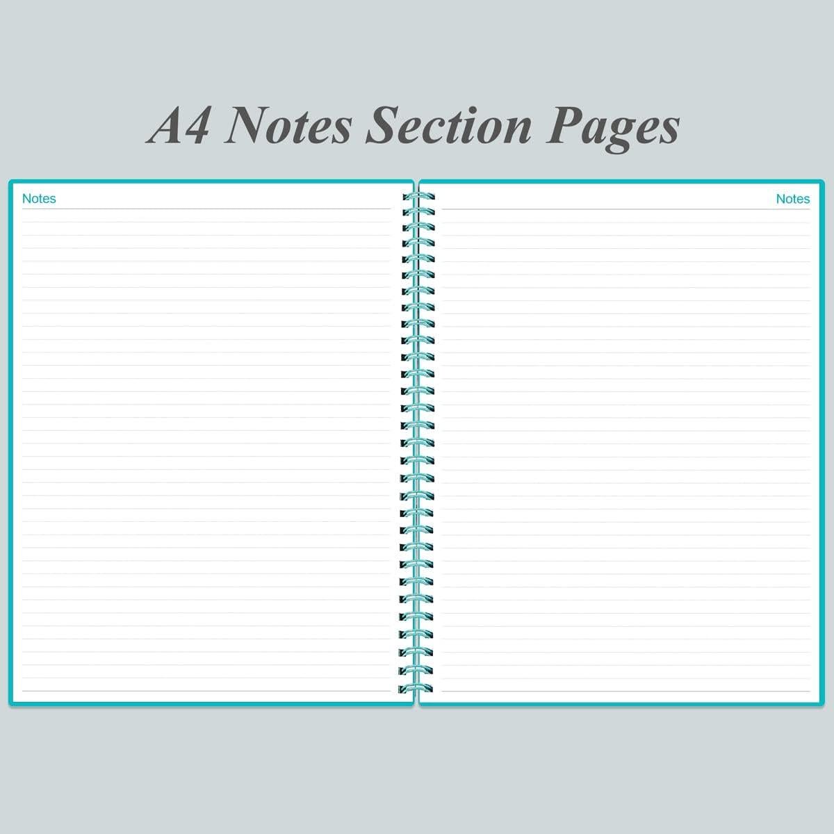 Planificador Sin Fecha Heveboik A4 Verde Azulado 80 Hojas