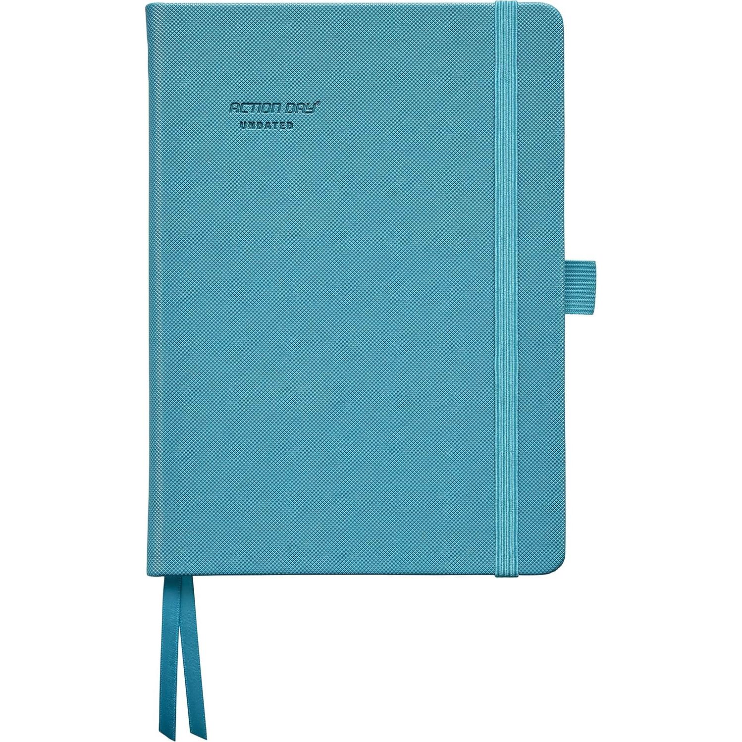 Planificador Académico Sin Fecha Action Day 15.24x20.32 cm Turquesa