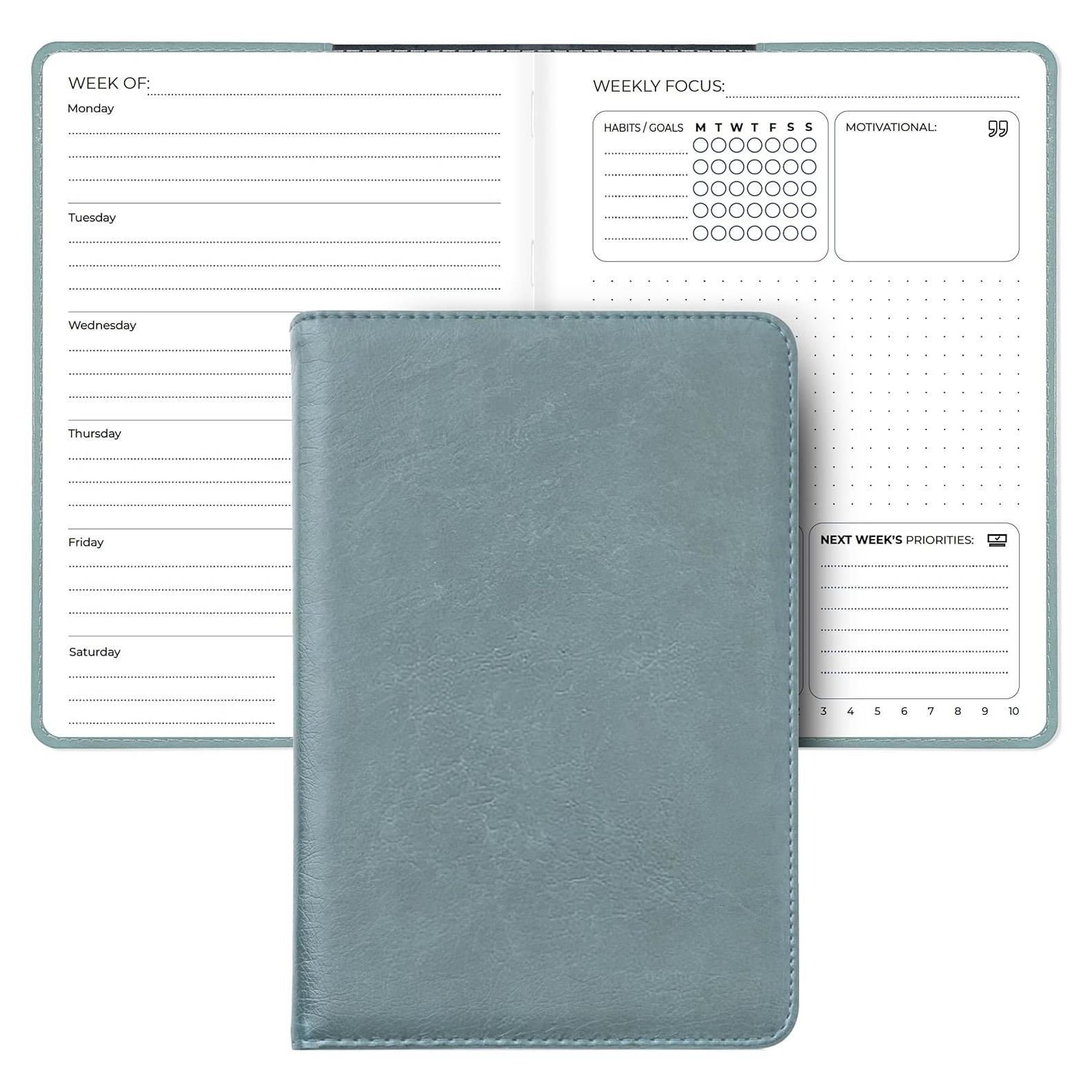 Planificador Semanal y Mensual SohoSpark 18 Meses Azul 15.24x22.10 cm