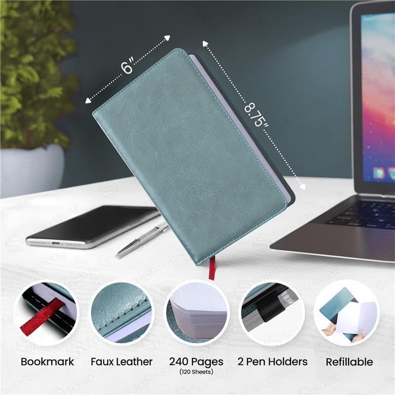 Planificador Semanal y Mensual SohoSpark 18 Meses Azul 15.24x22.10 cm