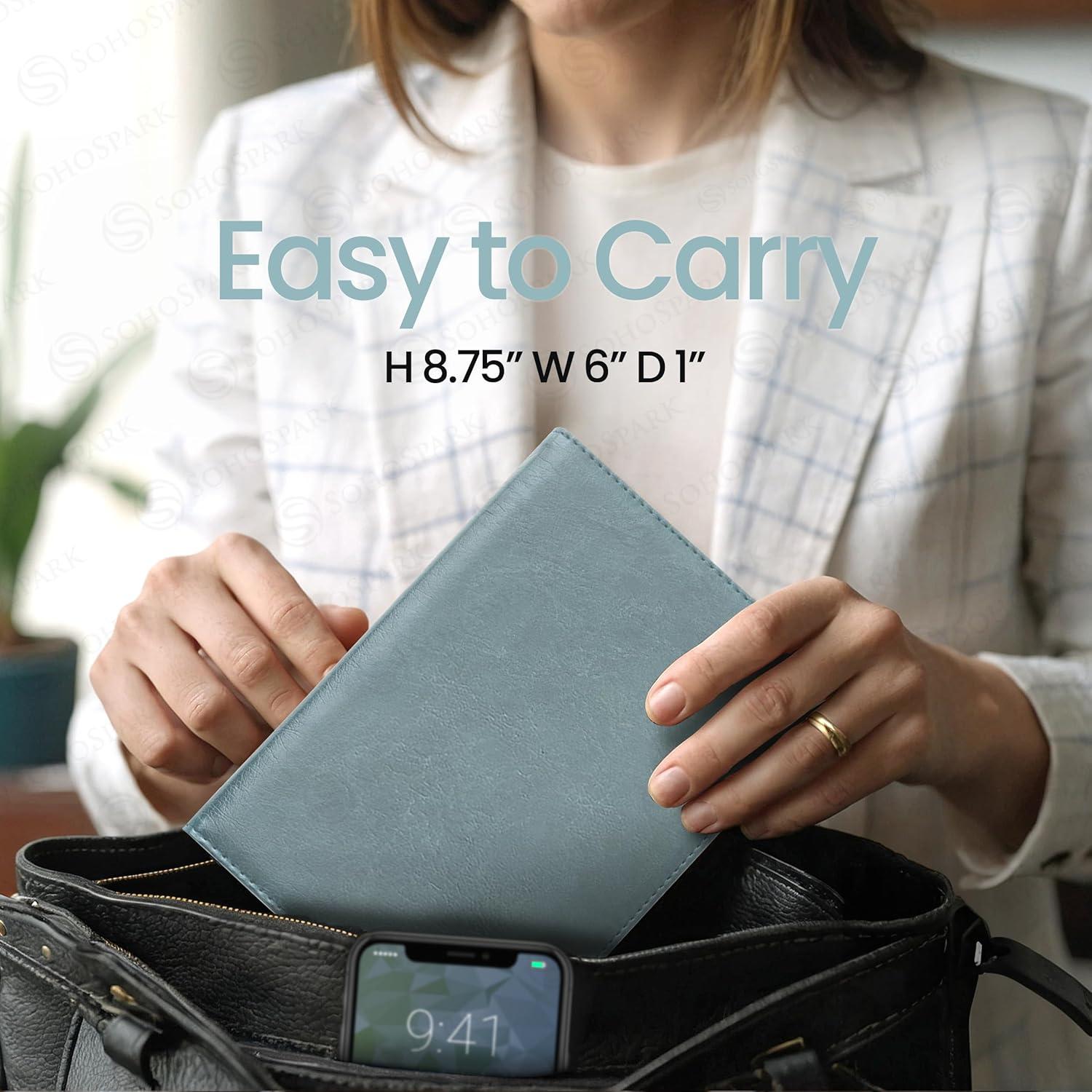 Planificador Semanal y Mensual SohoSpark 18 Meses Azul 15.24x22.10 cm