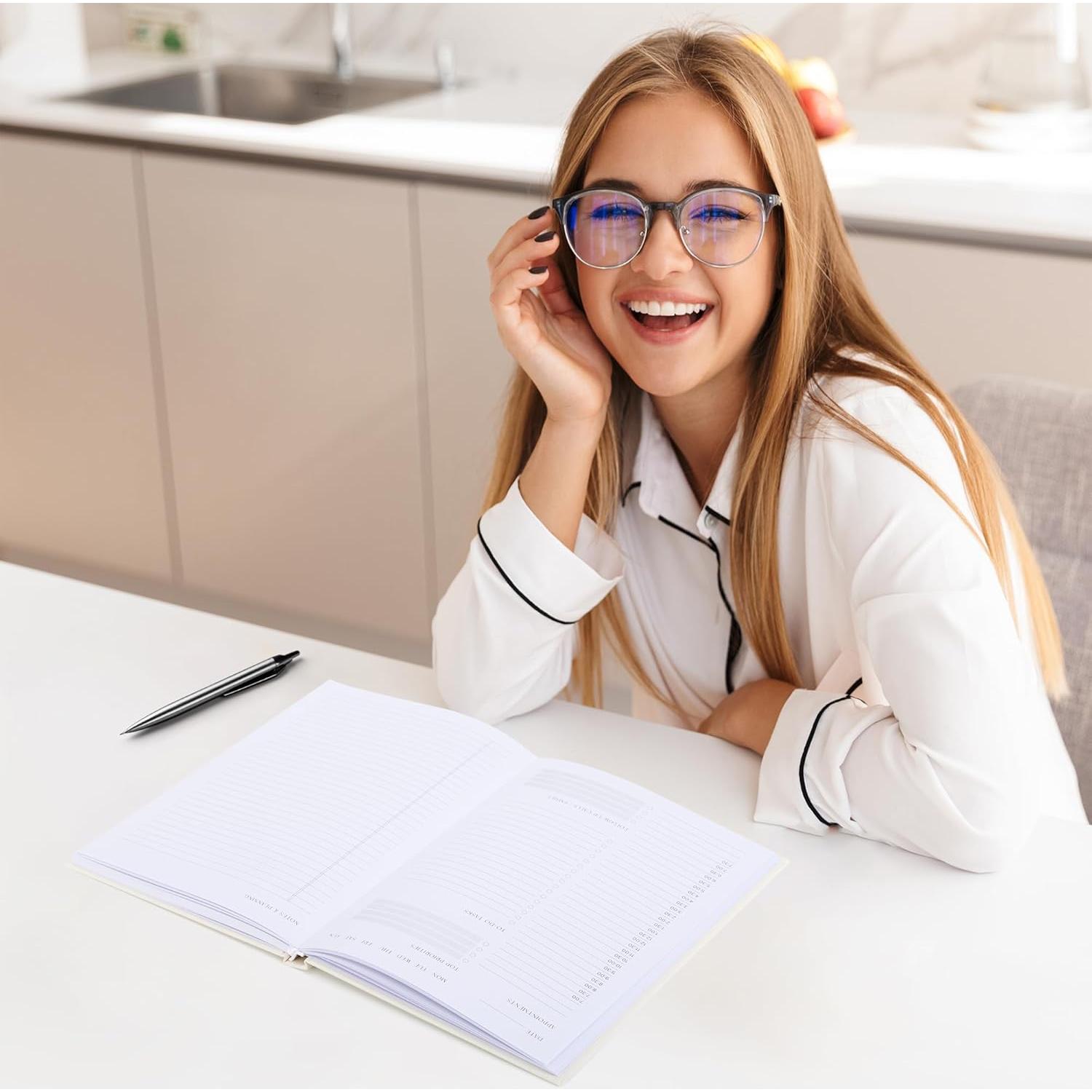 Planificador Diario ZICOTO Beige 160 Páginas Sin Fecha