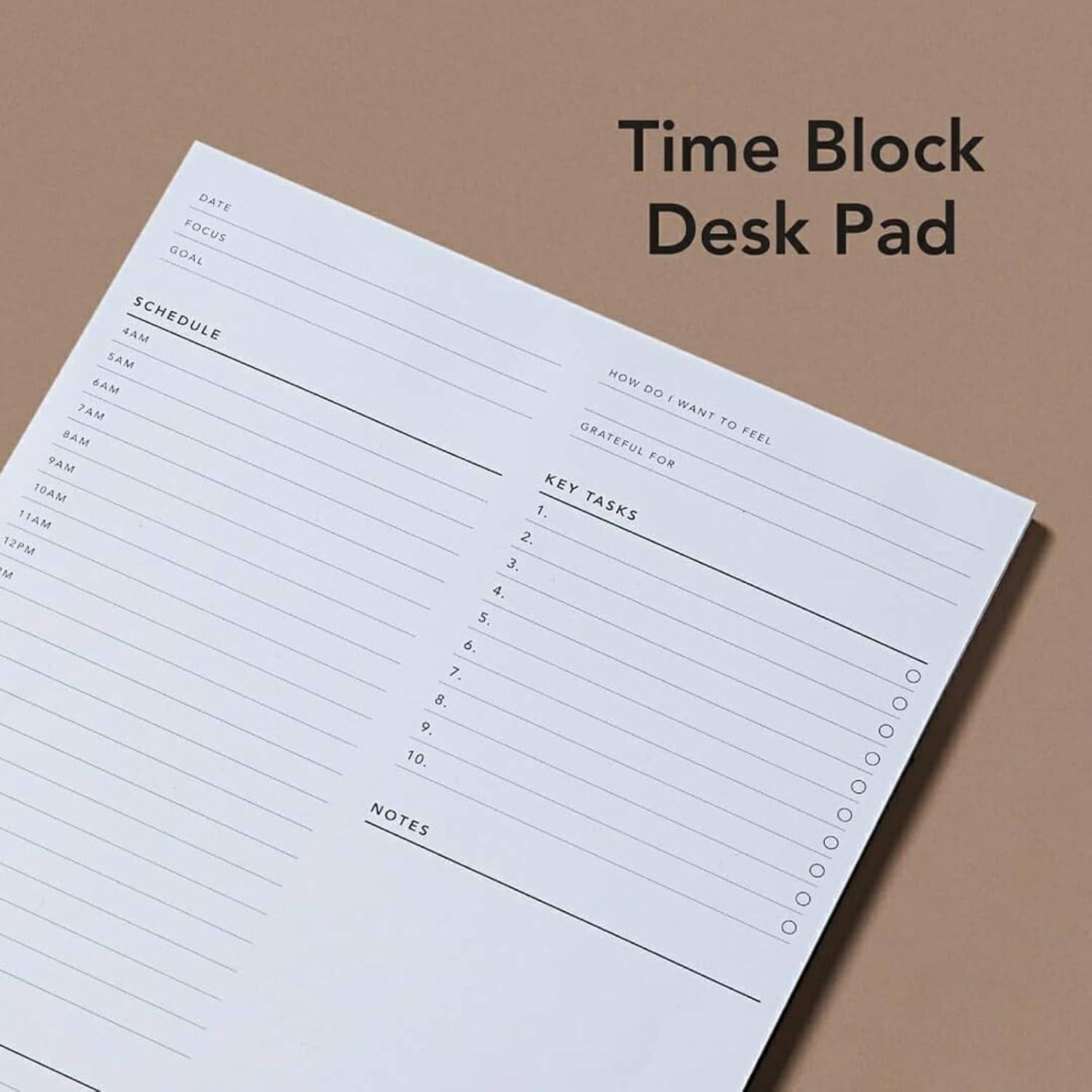 Bloc de Notas Horario Sin Fecha MiGoals B5 50 Páginas Blanco