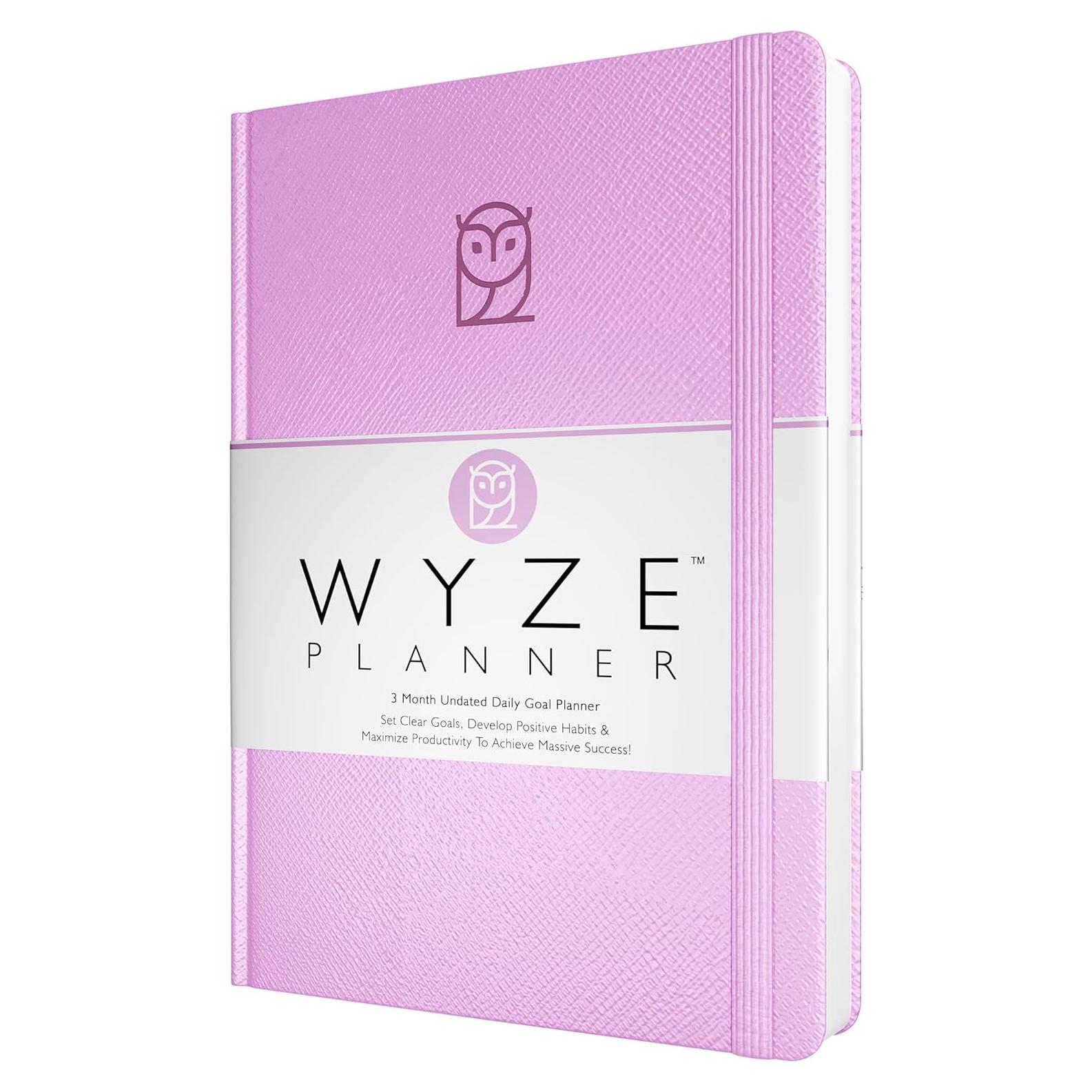 Planificador Diario No Datado A5 Wyze - 3 Meses Productividad Lila