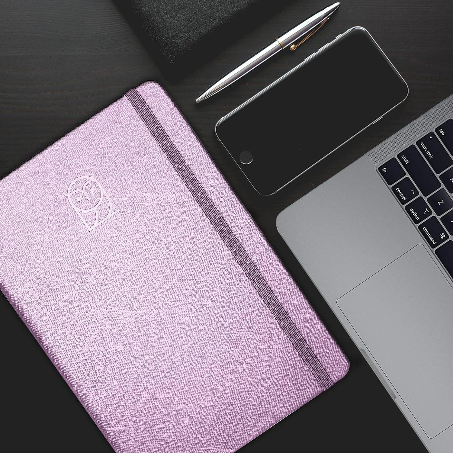 Planificador Diario No Datado A5 Wyze - 3 Meses Productividad Lila