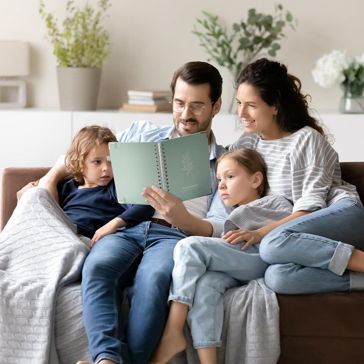 Planificador Semanal y Mensual Ospelelf Tapa Dura Verde