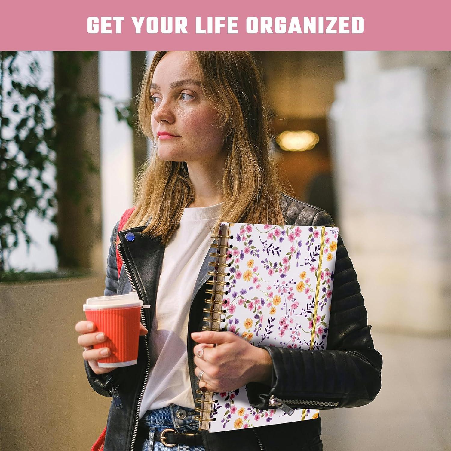 Planificador Diario Sin Fecha Ovesmusl Rosa 21.6x27.9 cm 365 Días