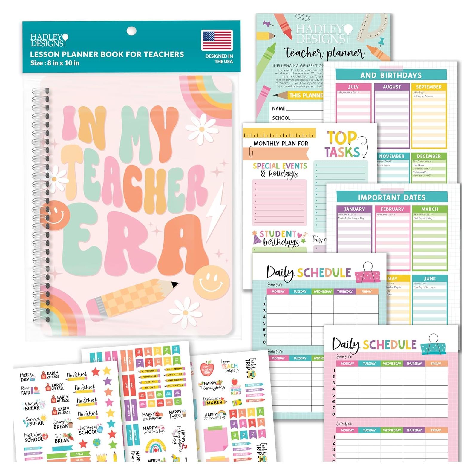 Planificador de Lecciones Hadley Designs 2024-2025 20.32x25.4cm