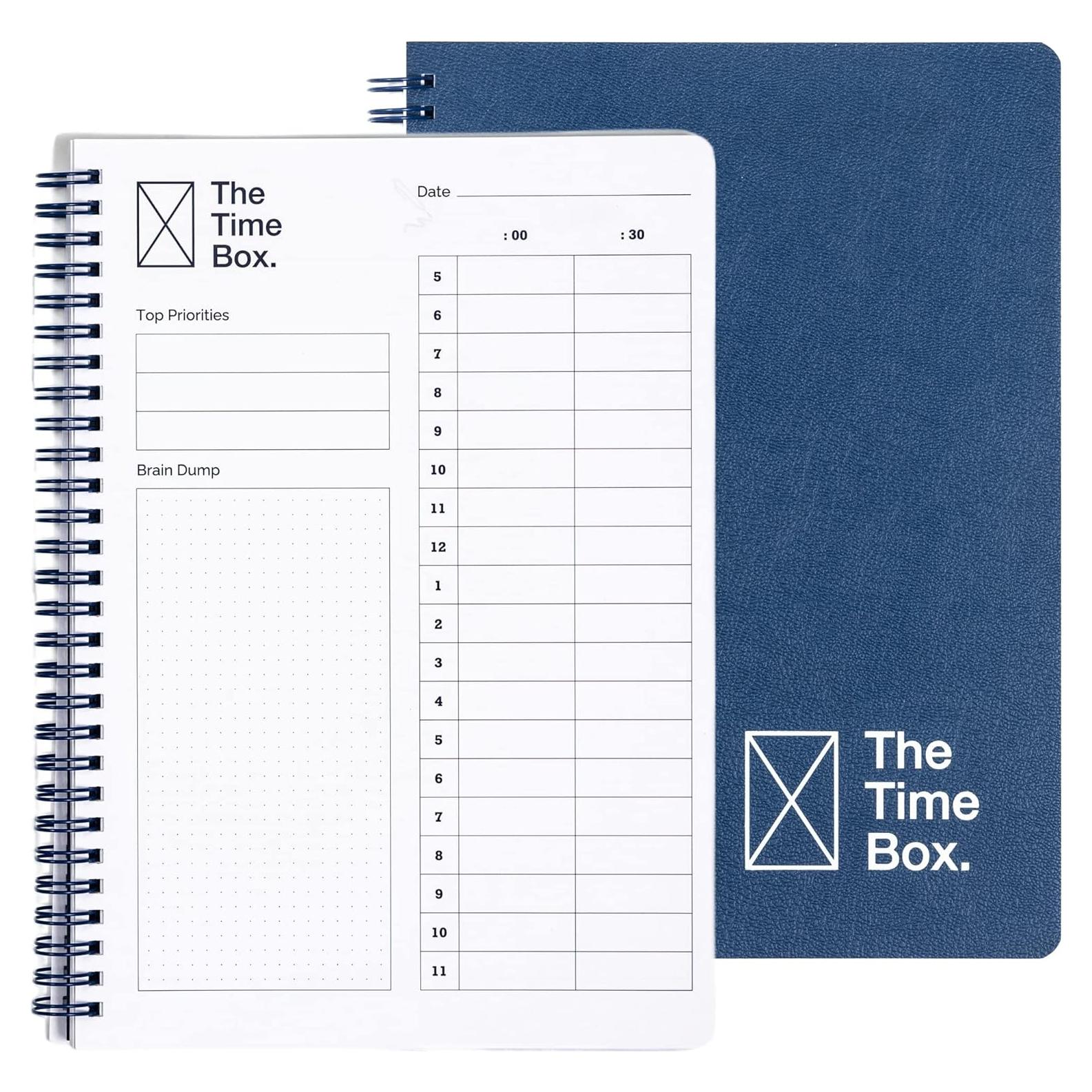 Planificador Diario El Time Box - 140 Páginas 18x25 cm Azul