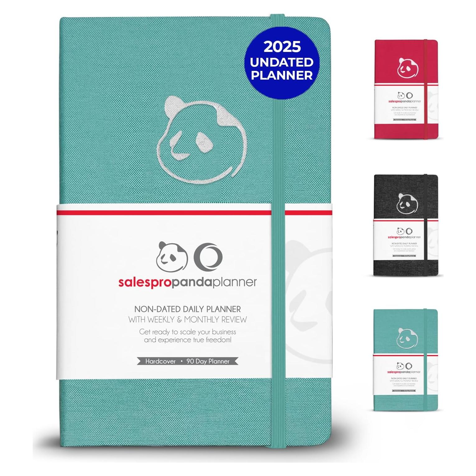 Planificador Diario Panda Planner Pro 2025-2026 Verde Azulado