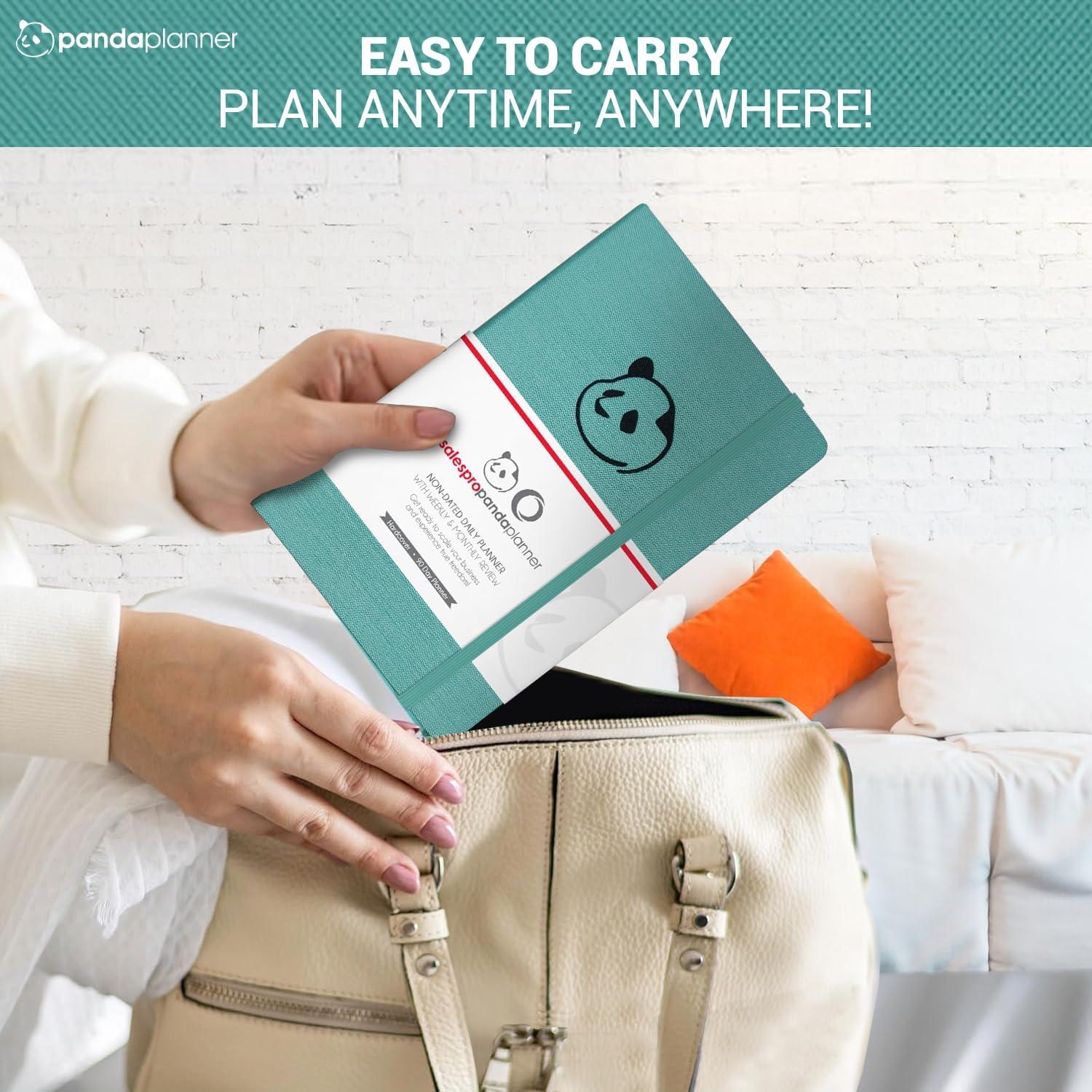 Planificador Diario Panda Planner Pro 2025-2026 Verde Azulado