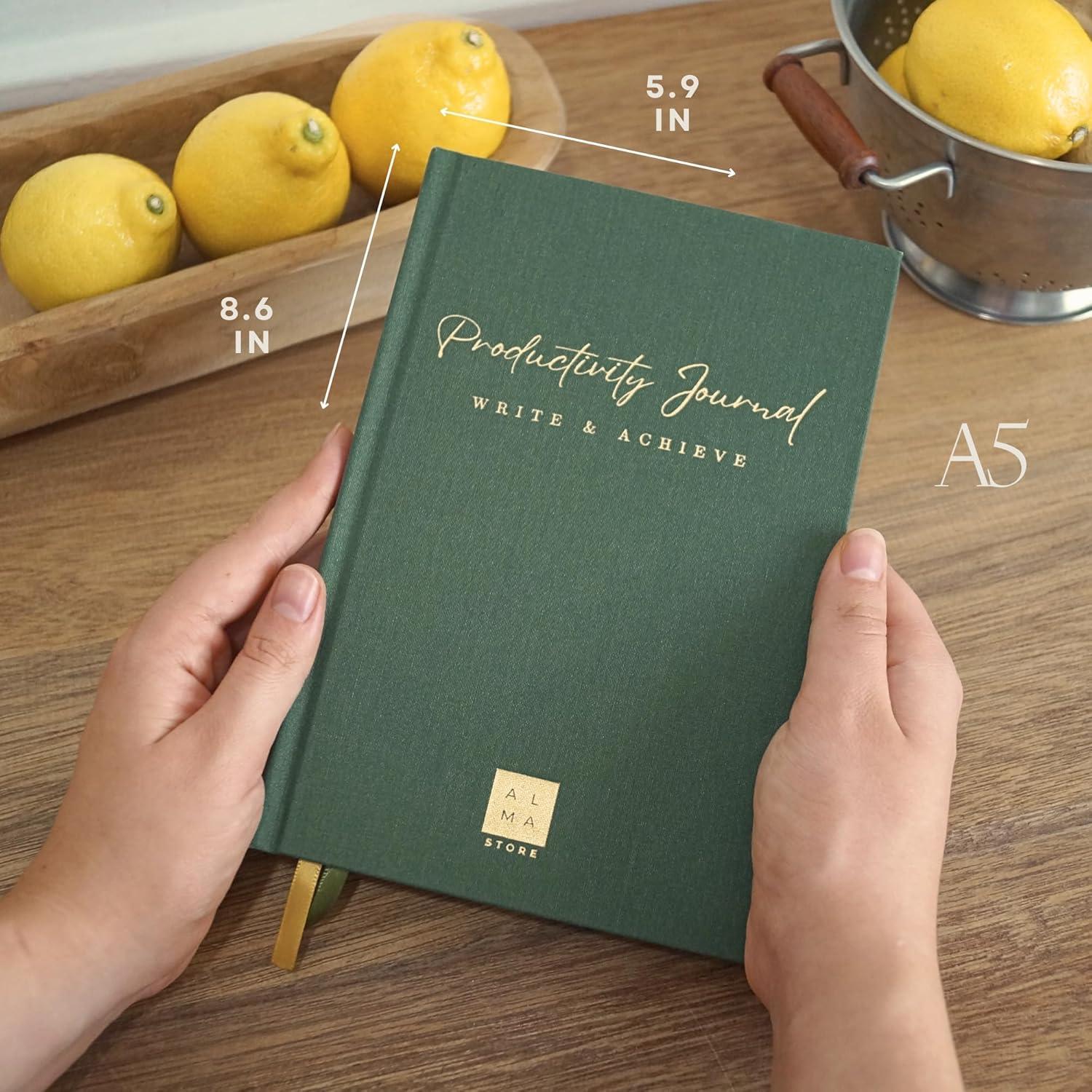 Planificador Diario A5 Alma Store Verde - No Datado 12 Meses