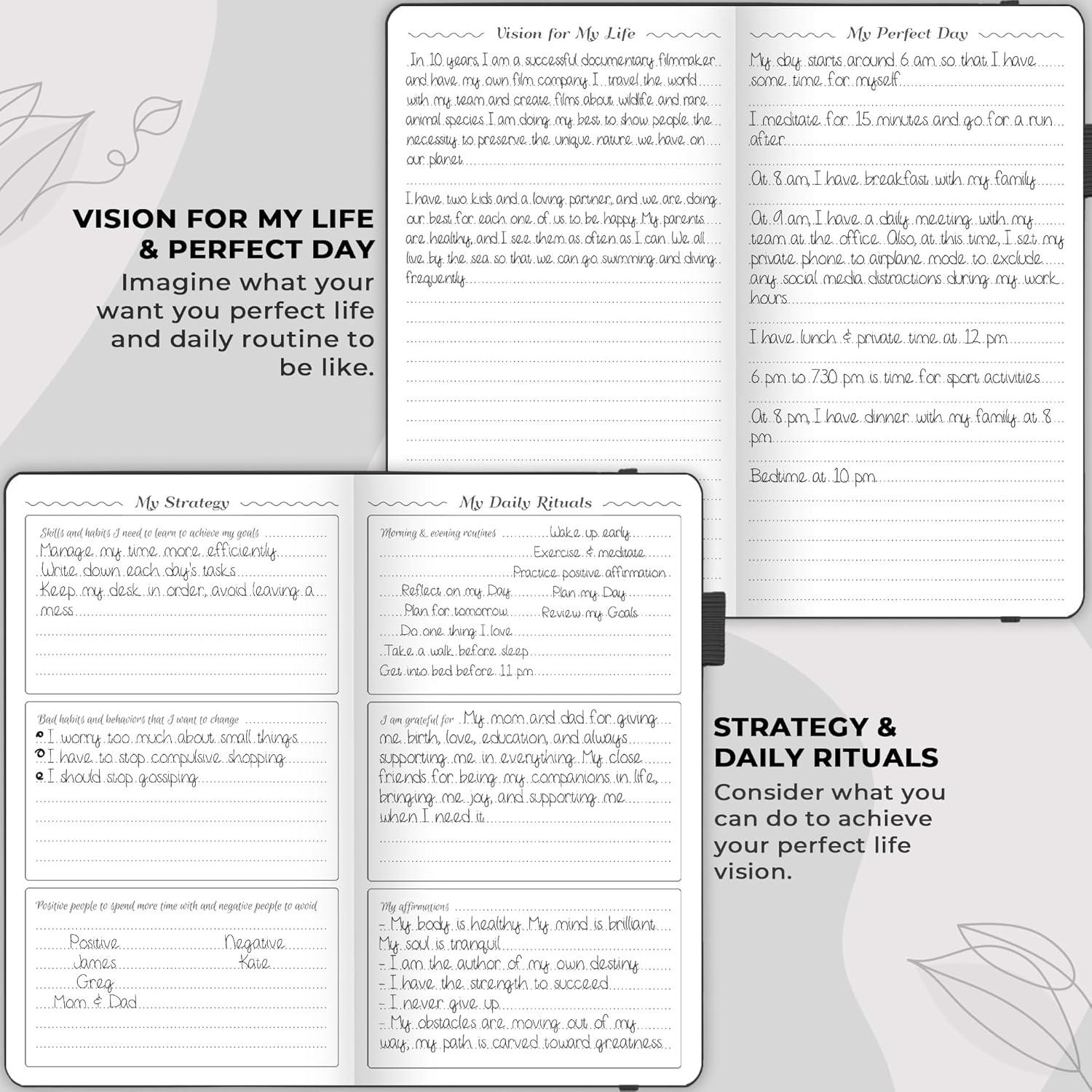 Planificador Semanal de Bolsillo GoGirl - Agenda Sin Fecha Negro