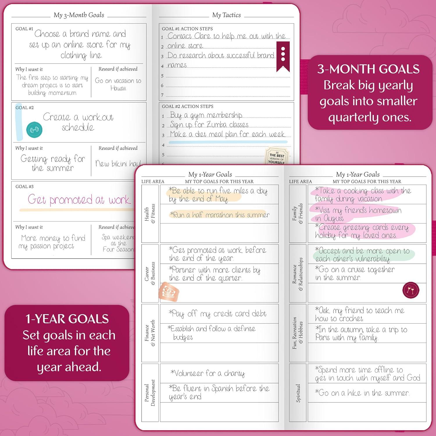 Planificador Pocket Legend Planner Rosa Fucsia 8.9x15.7 cm