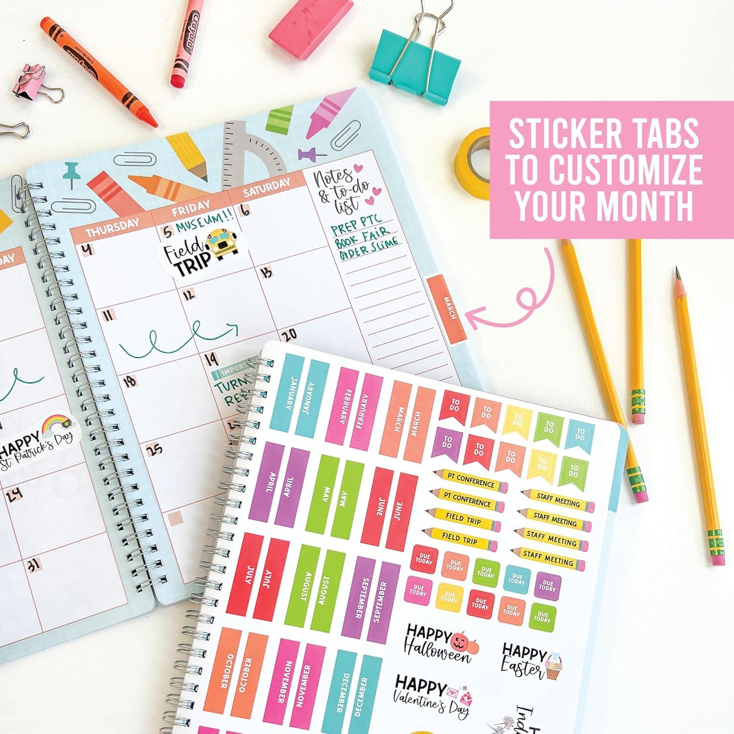 Hadley Designs Teacher Planner 2025-2026 – Undated Teacher Planners, Homeschool Lesson Planner Book For Teachers Must Haves, Lesson Plan Book For Teachers Classroom Supplies & Appreciation Gifts