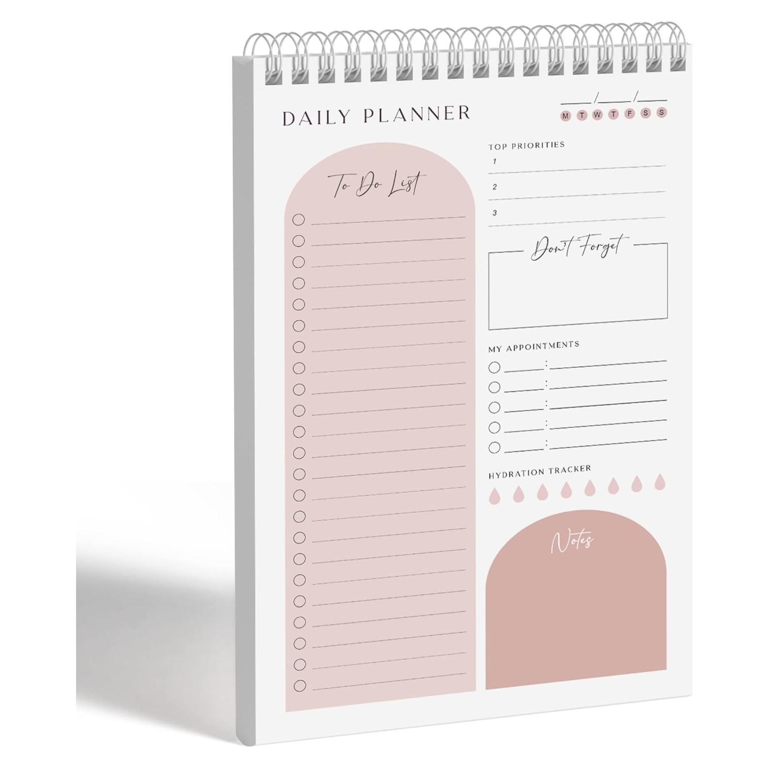 Planificador Diario Makaplan Coral 60 Páginas A Prueba de Manchas