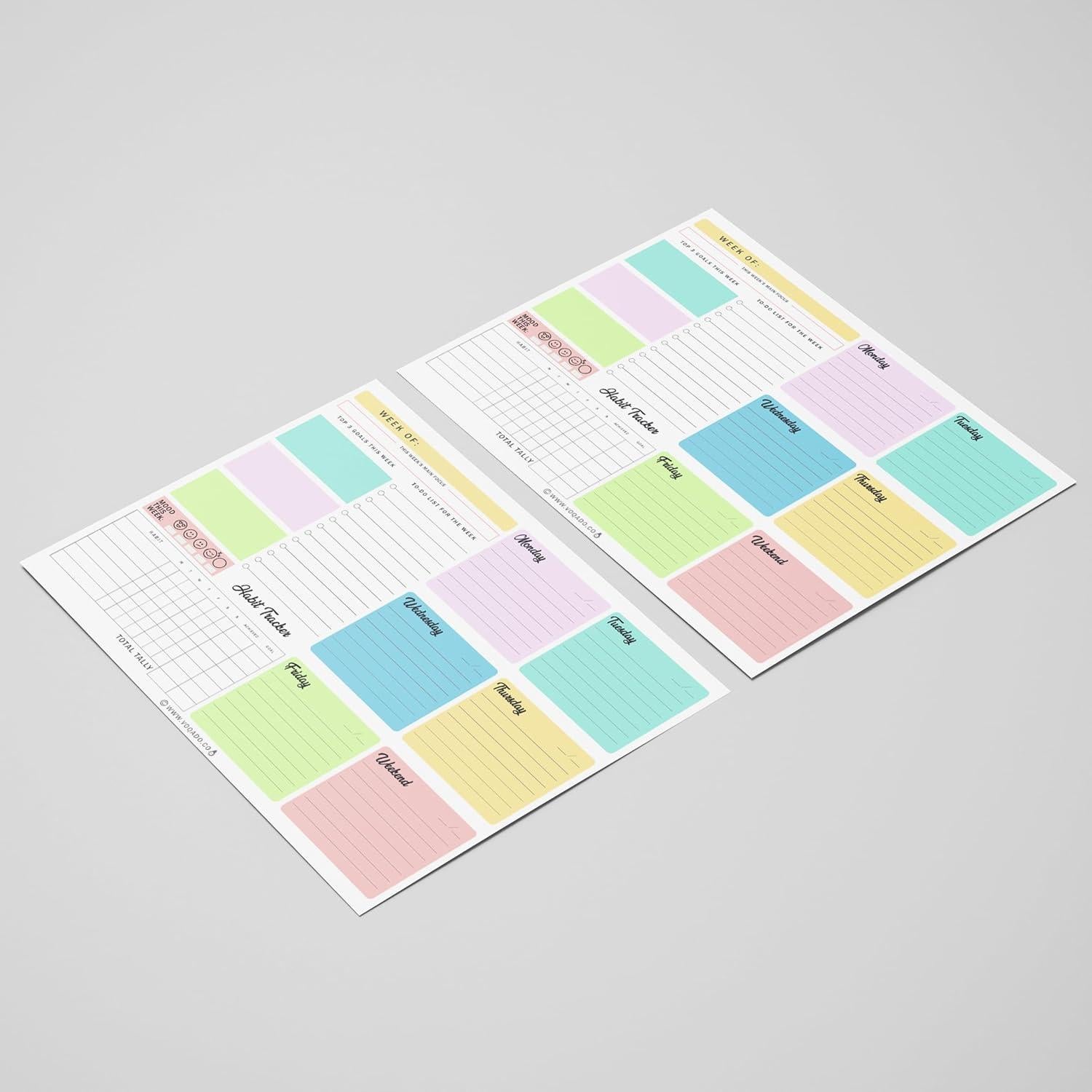 Bloc de Planificación Semanal Magnético Voqado 50 Hojas 21.6x27.9cm