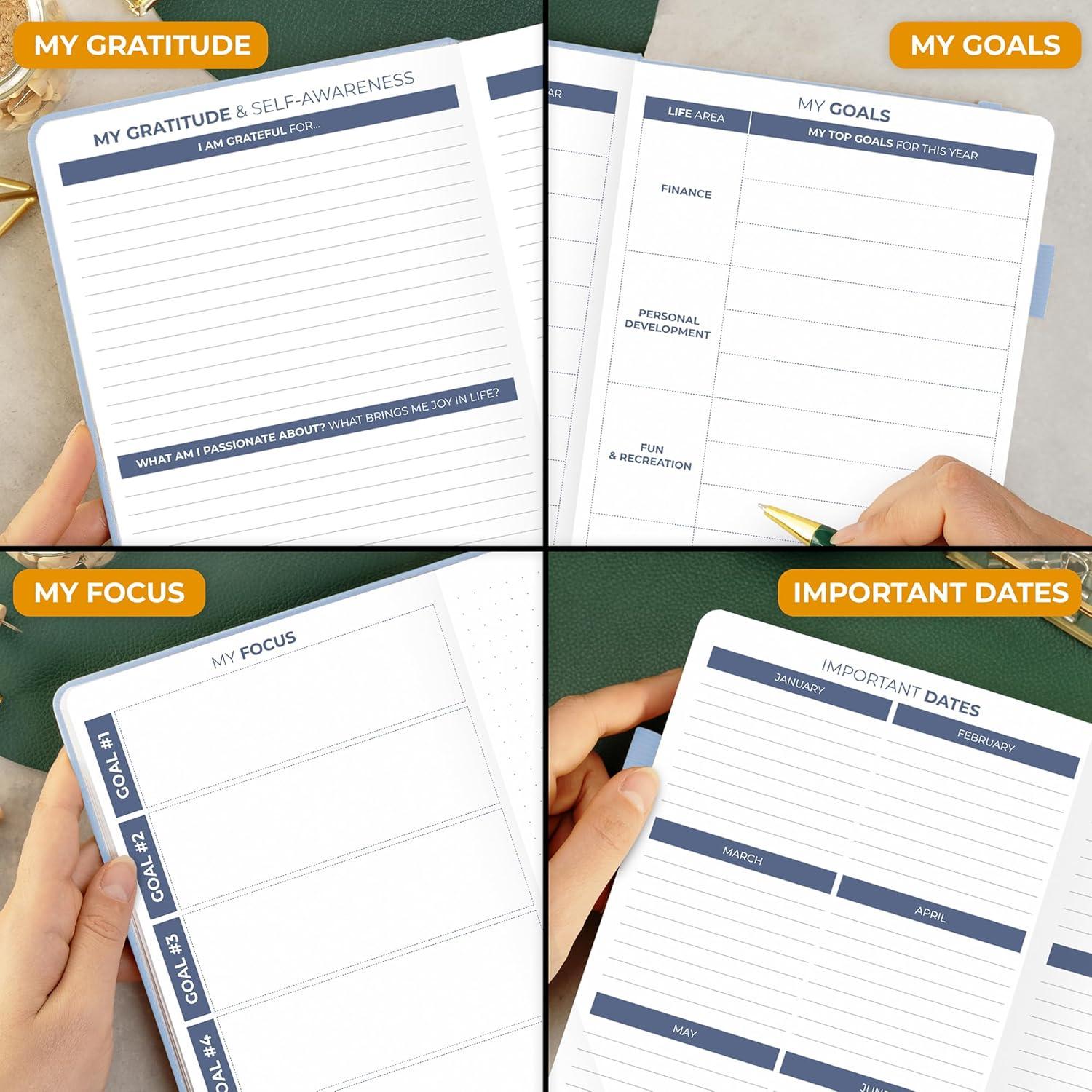 Planificador Diario Clever Fox A5 2da Edición - Sin Fecha, 6 Meses