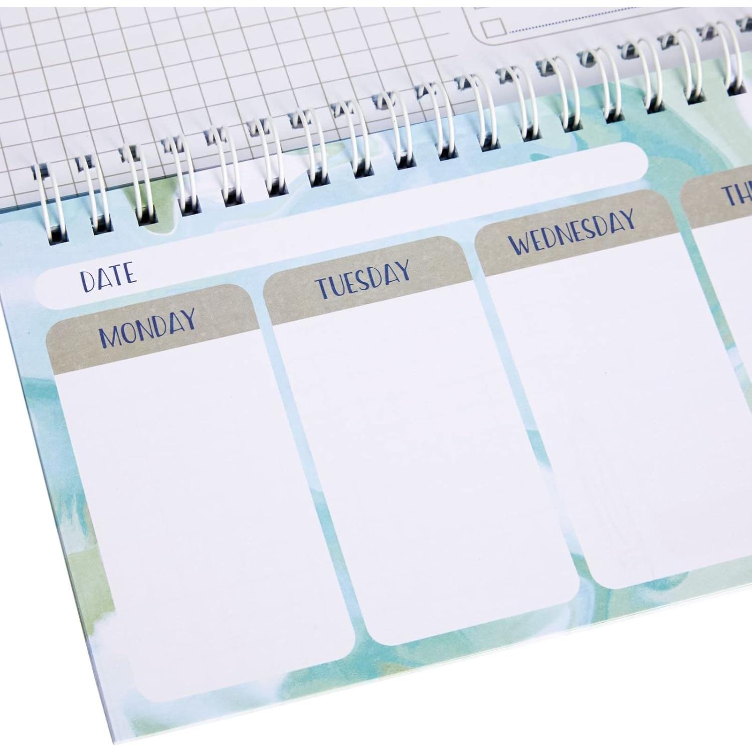 Planificador Semanal Sin Fecha Paper Junkie 29.72x10.41cm Verde