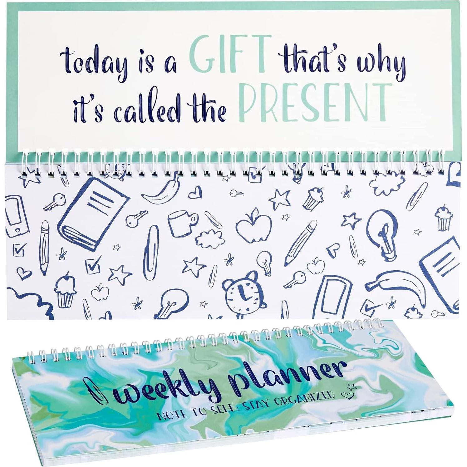 Planificador Semanal Sin Fecha Paper Junkie 29.72x10.41cm Verde