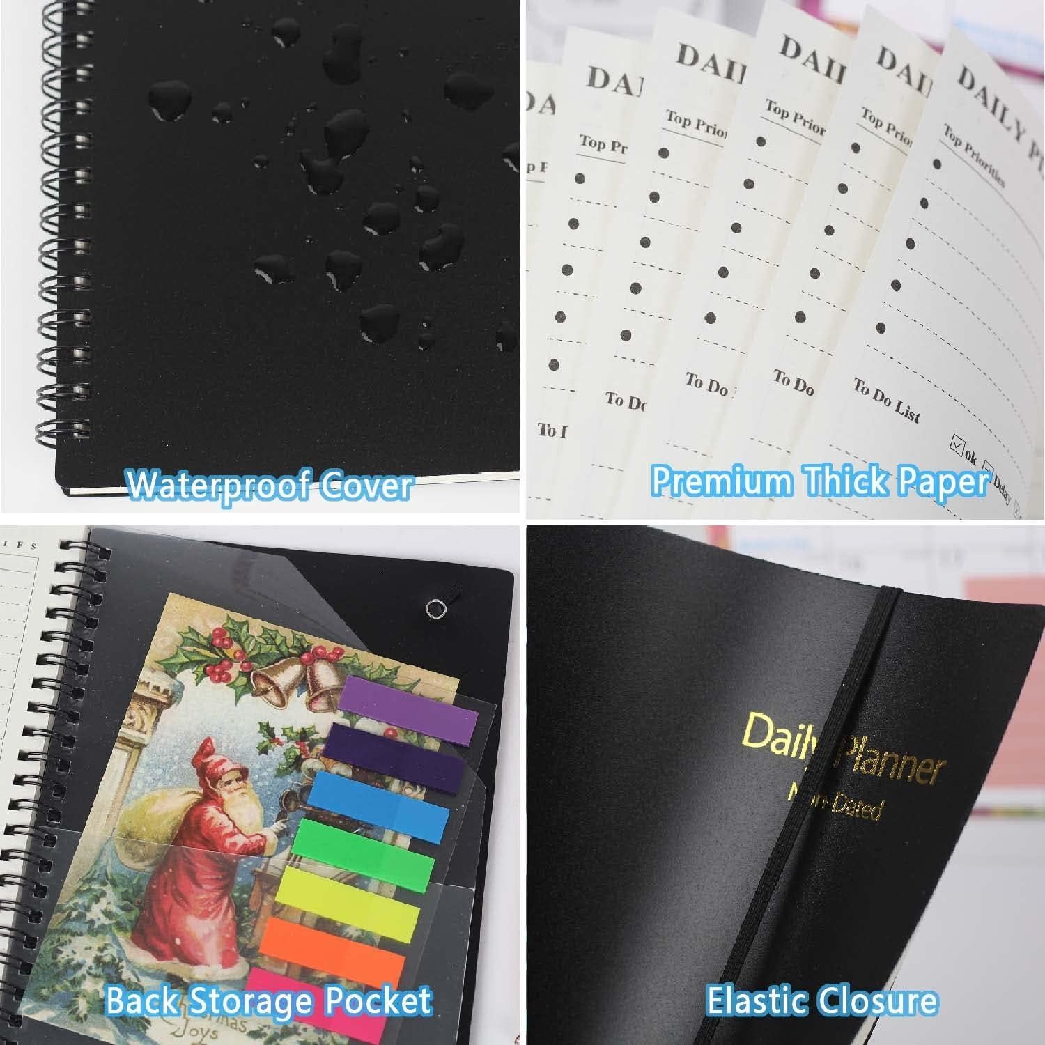 Planificador Diario Sin Fecha JIEYAN A5 152 Páginas 2 Paquete