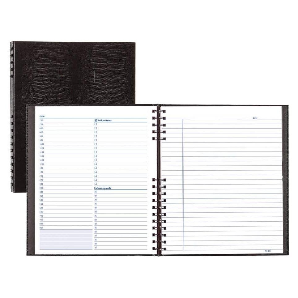 Planificador Diario Sin Fecha Blueline, Negro, 200 Páginas, 27.3x21.6 cm