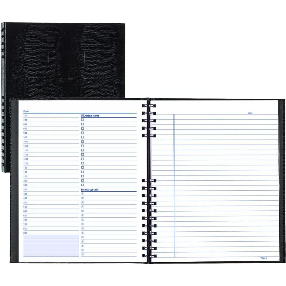 Planificador Diario Sin Fecha Blueline, Negro, 200 Páginas, 27.3x21.6 cm