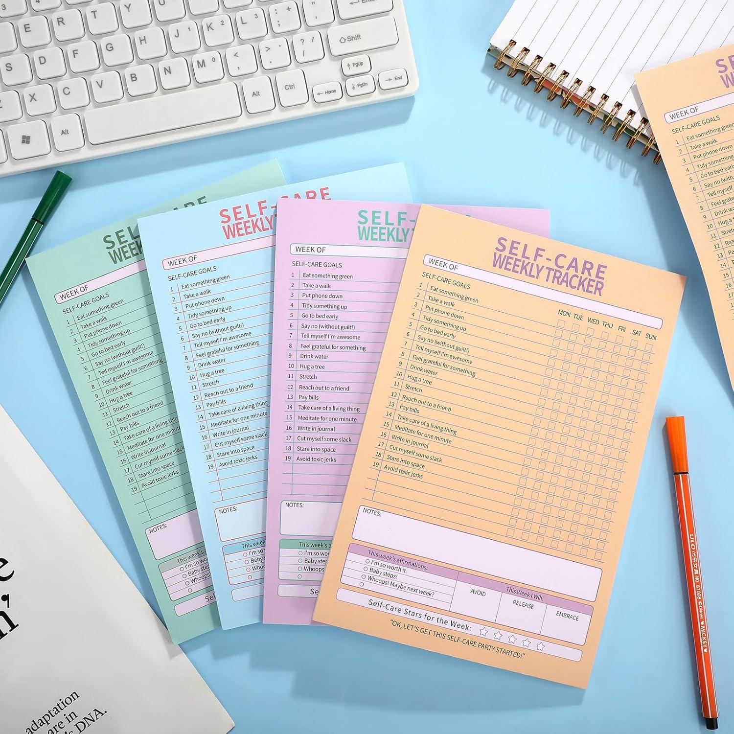 Bloc de Notas Semanal Cholemy 4 Pcs 240 Hojas 15x22 cm