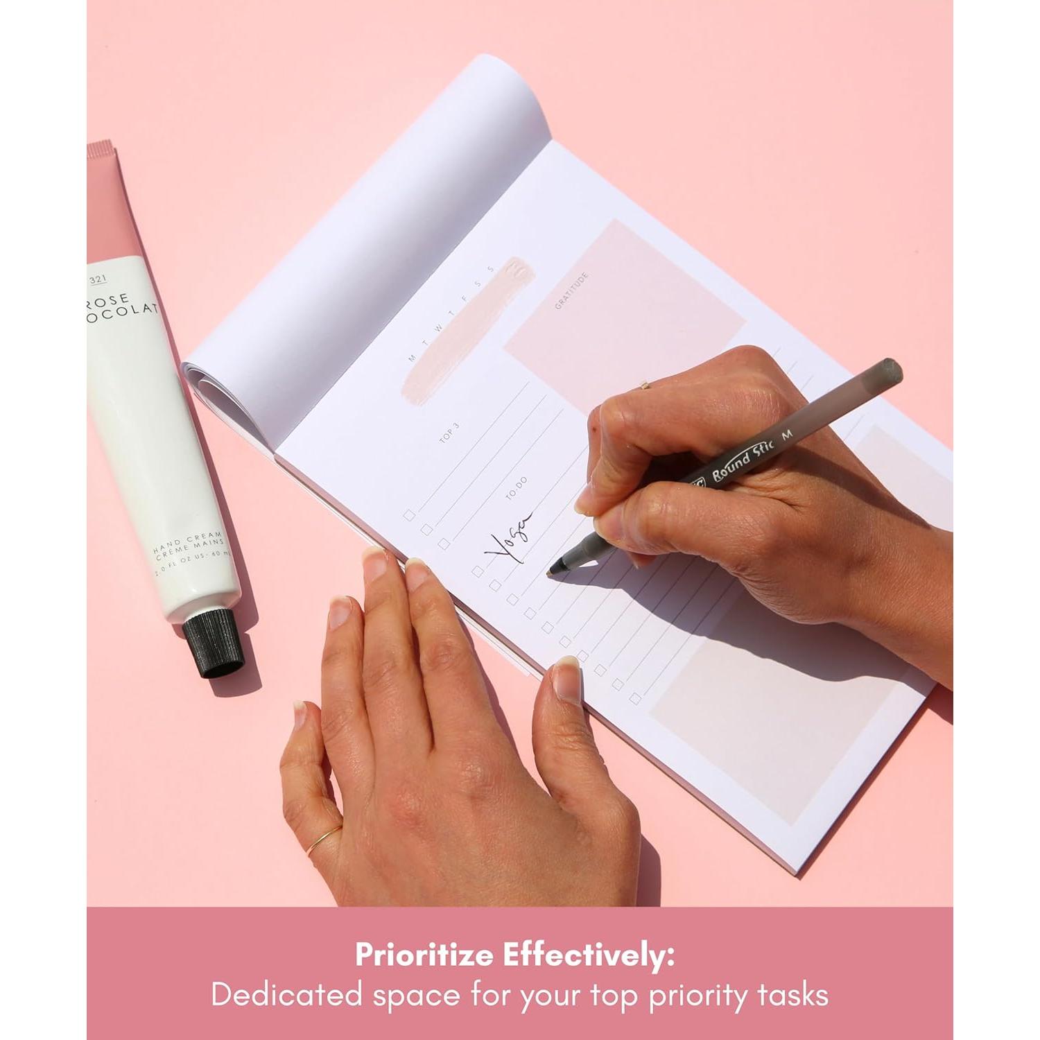 Bloc de Notas Lamare A5 Rosa - Planificador Diario y Tareas