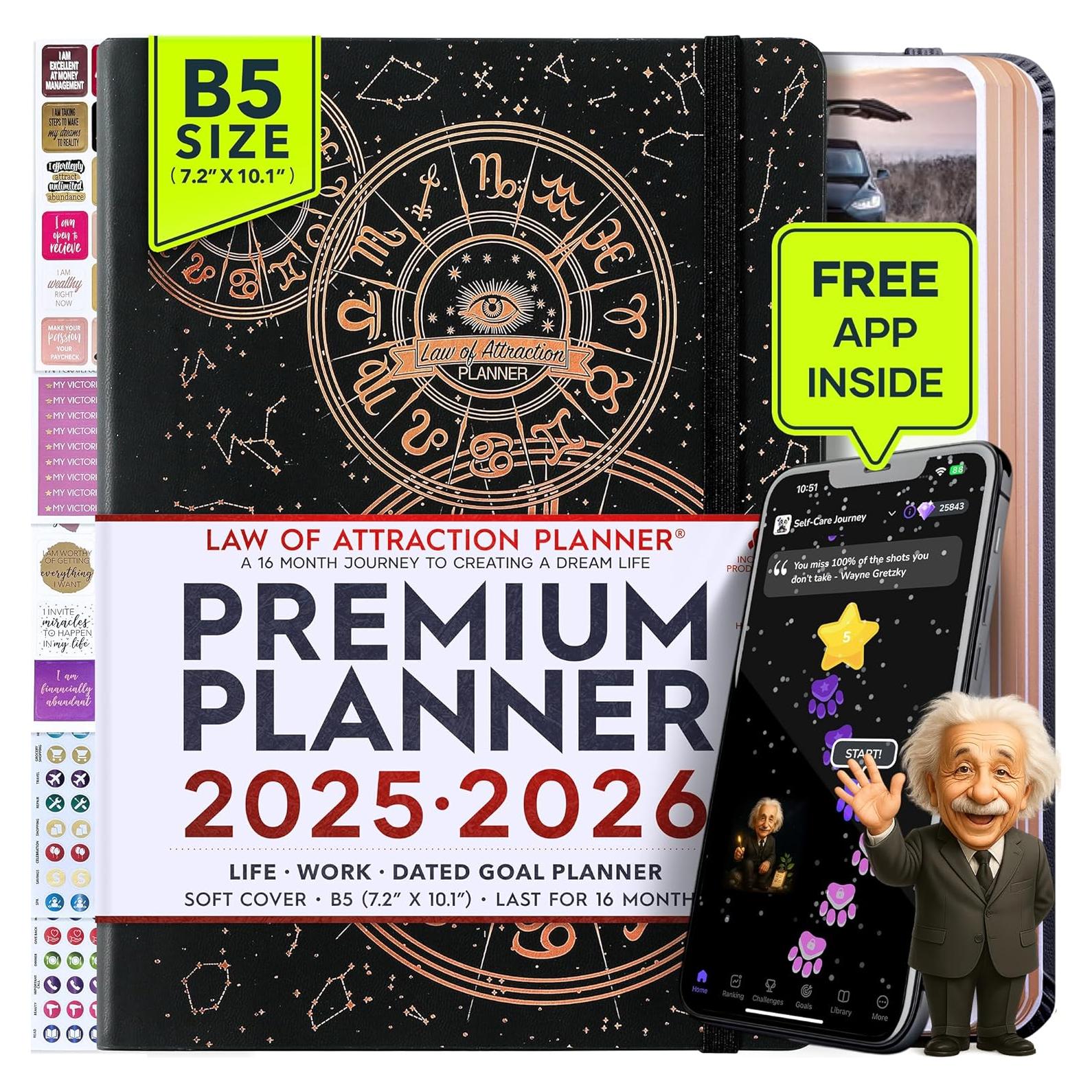 Planificador de Vida 2025-2026 Freedom Mastery B5 296 Páginas