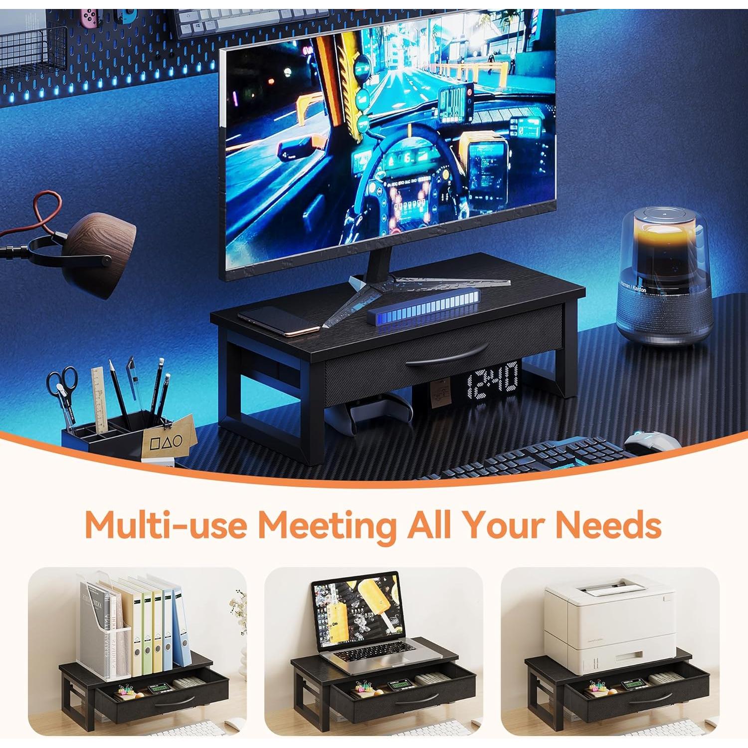 Soporte para Monitor HEWORLIF con Cajón de Almacenamiento