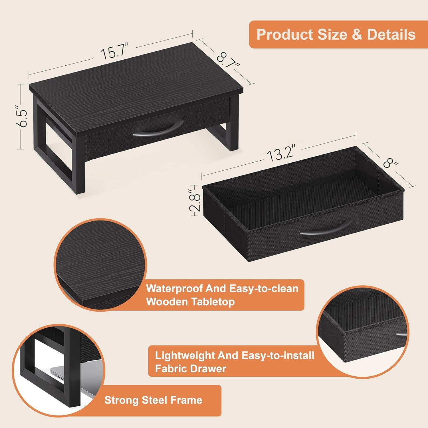 Soporte para Monitor HEWORLIF con Cajón de Almacenamiento