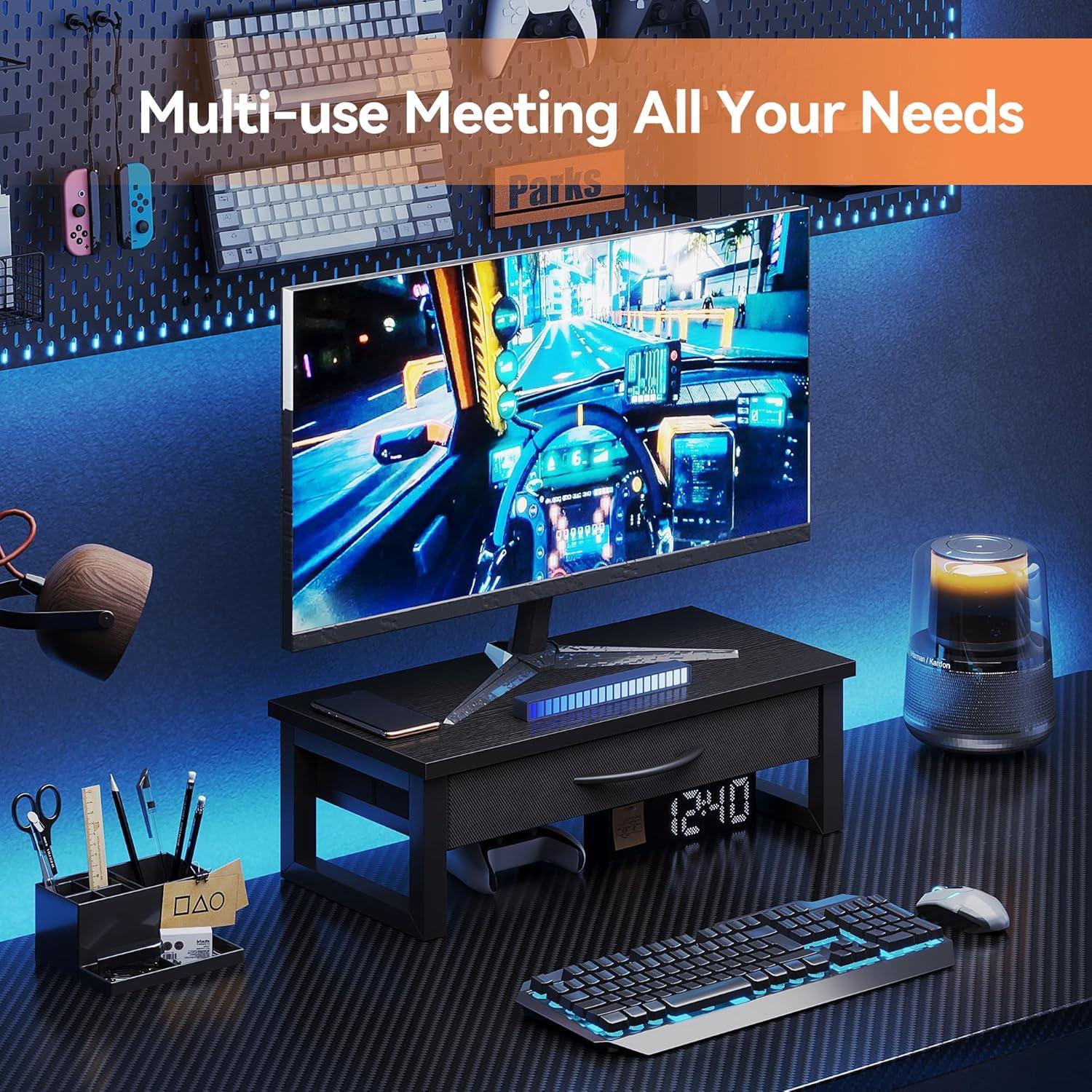 Soporte para Monitor HEWORLIF con Cajón de Almacenamiento