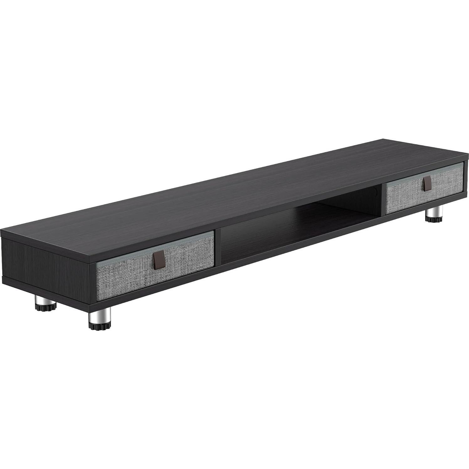 Soporte Doble para Monitores Fenge con Cajones, 108 cm