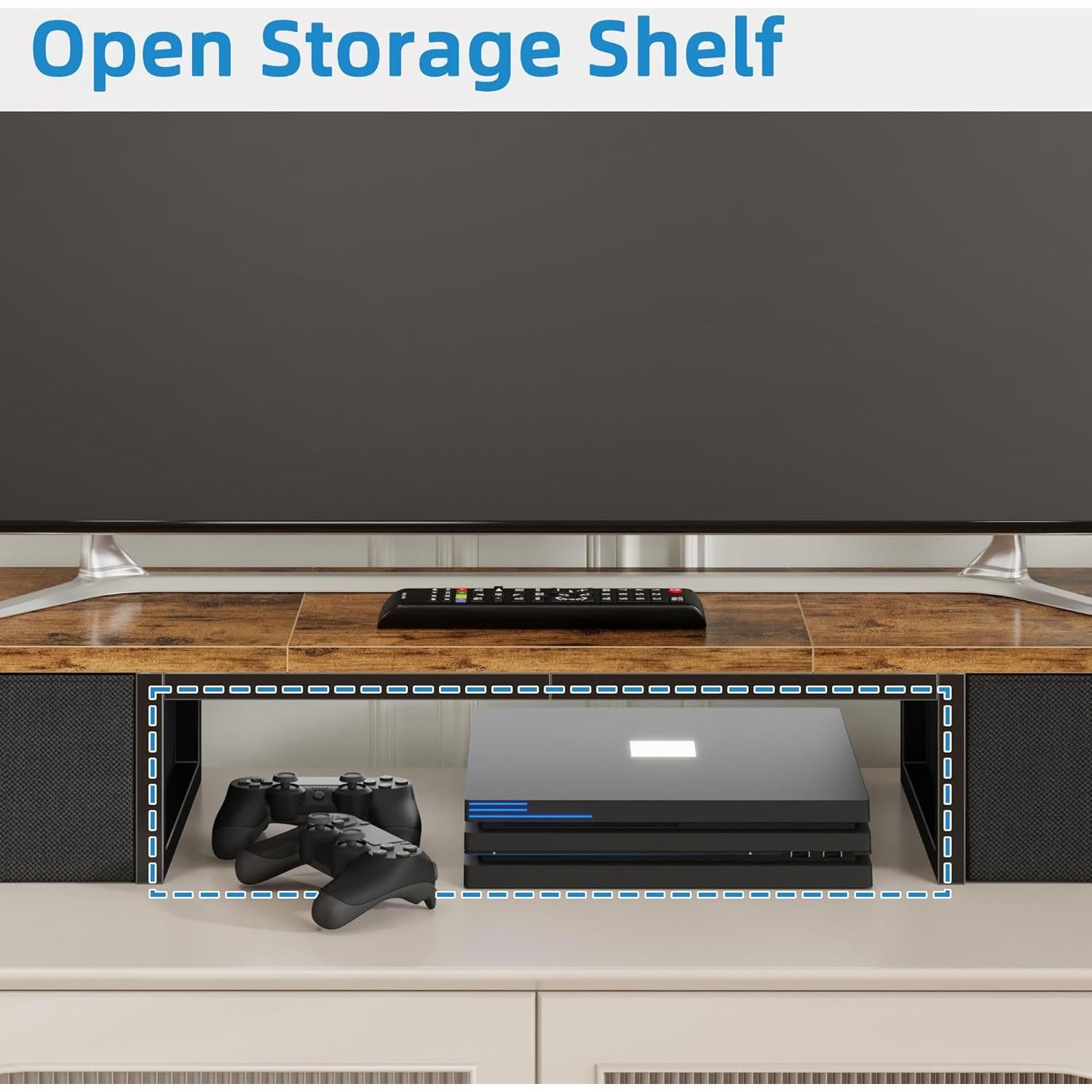 Riser de TV Grande YAOHUOO con Cajones para TVs 32-60"