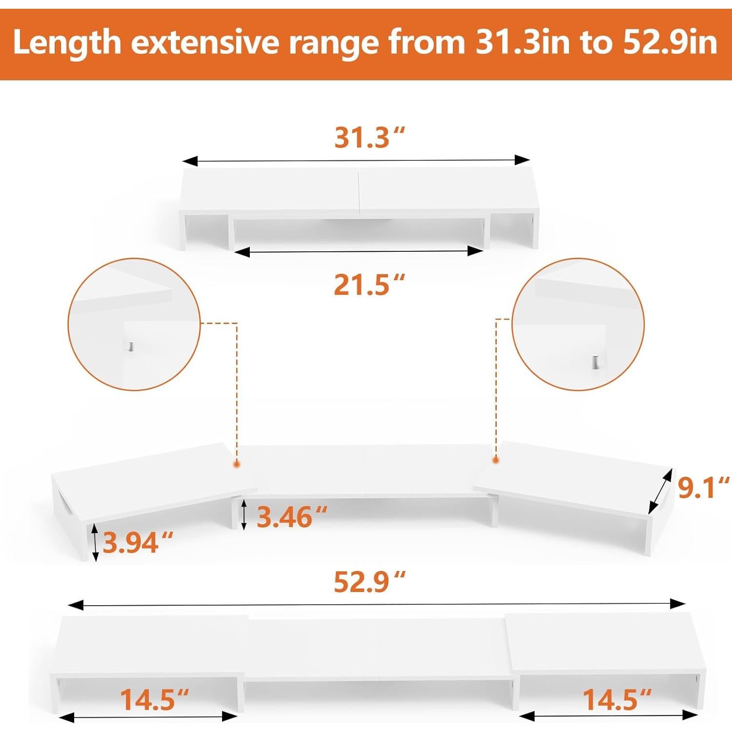 Soporte para Triple Monitor ErgoFocus Ajustable 79.5-134.3 cm
