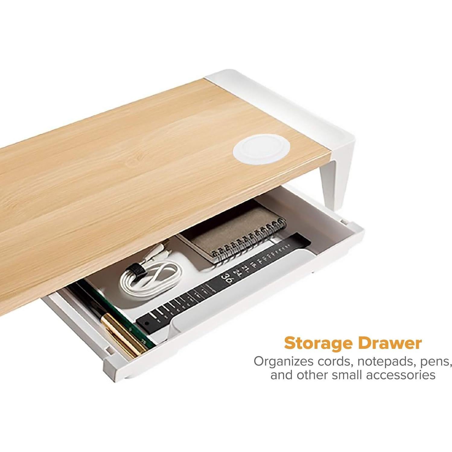 Soporte de Monitor Bostitch de Madera con Carga Inalámbrica