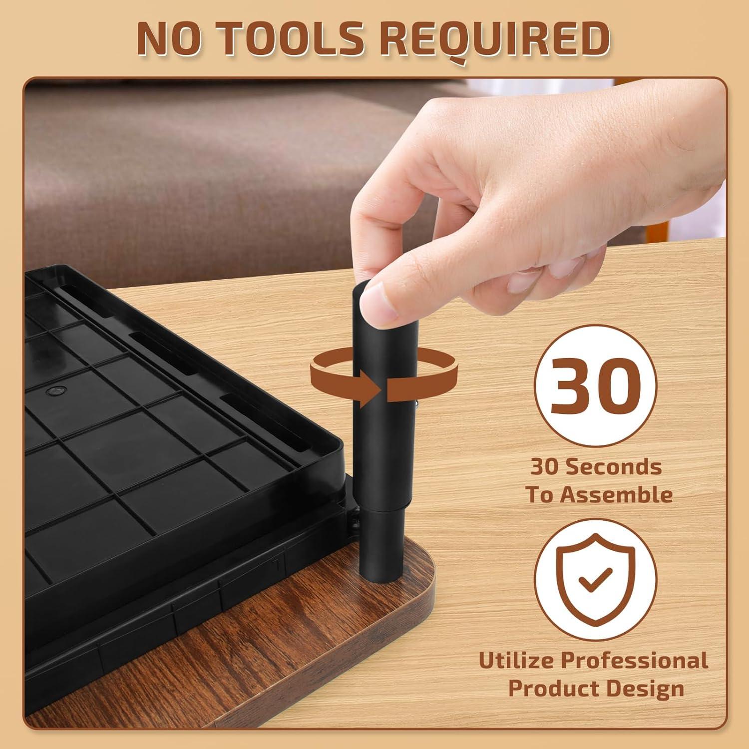 Soporte para Monitor BEHEY de Madera y Metal Ajustable 36.8 cm