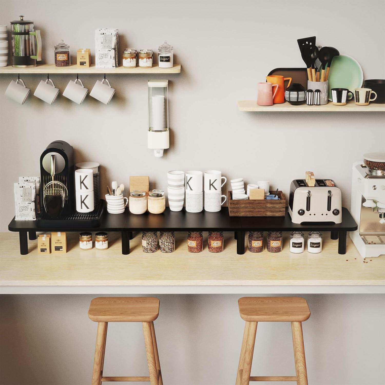 Soporte Elevador para Doble Monitor WEGASTU 111.1 cm Negro